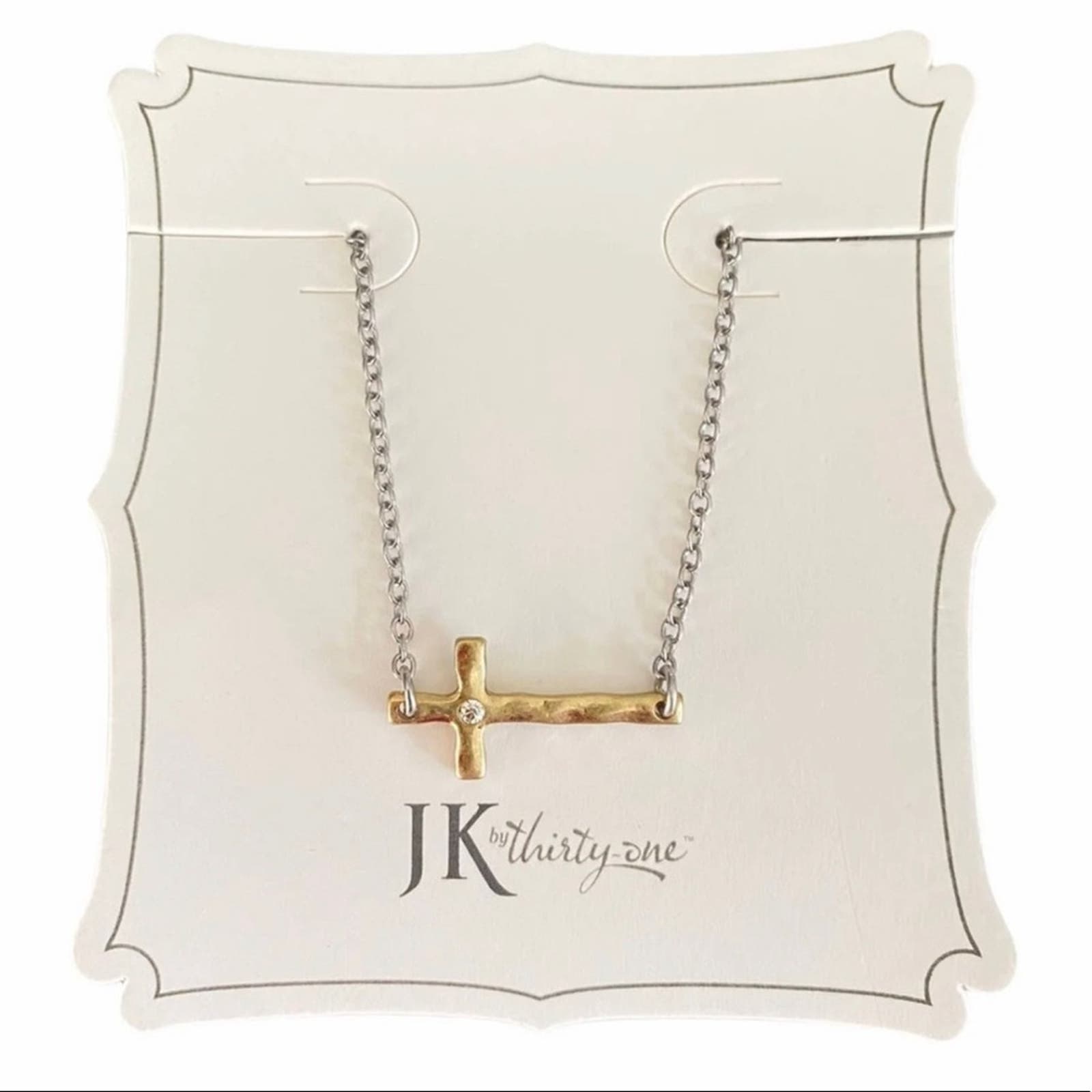 Jk Thirty One Whisper Cross Necklace